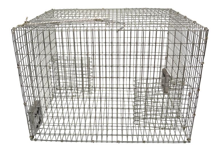 Galvanized Metal Chum Box Cage for Spearfishing & Reel Fishing 4" X 8" X 12"